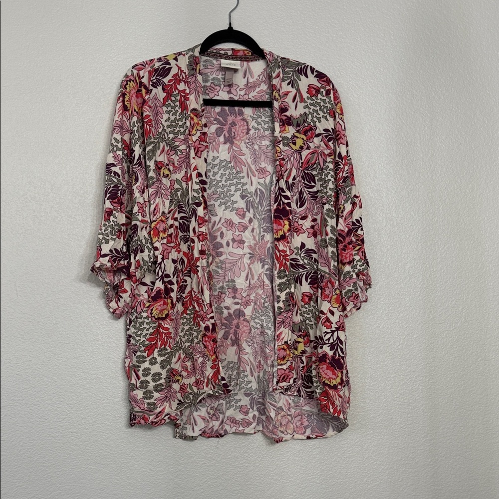 Knox Rose Multicolor Floral Kimono